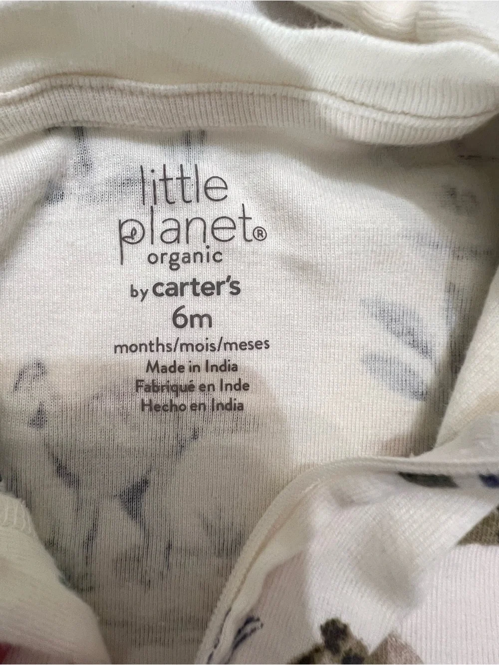 2 pc lot One-piece Footies Nike Baby Blue &  Carter’s Little Planet Dinosaurs 6M